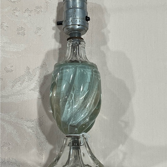 Antique Glass Table Lamp - Picture 3 of 12